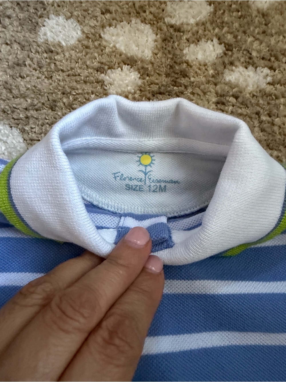 Florence Eiseman Boys Lizard Shortall Romper, 12 months - Picture 3 of 4